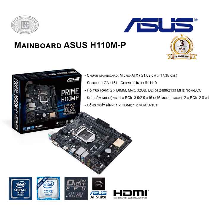 Mainboard ASUS H110M-P