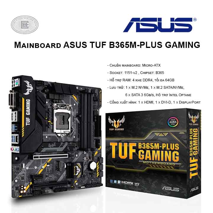 Mainboard ASUS TUF B365M-PLUS GAMING