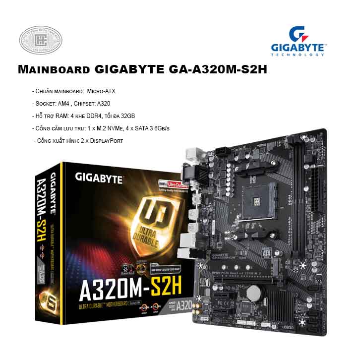 Mainboard GIGABYTE GA-A320M-S2H