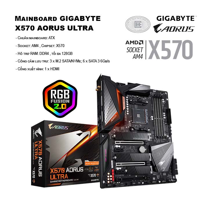 Mainboard GIGABYTE X570 AORUS ULTRA