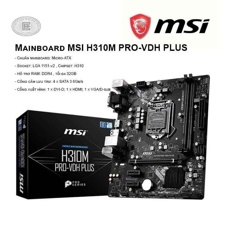 Mainboard MSI H310M PRO-VDH PLUS