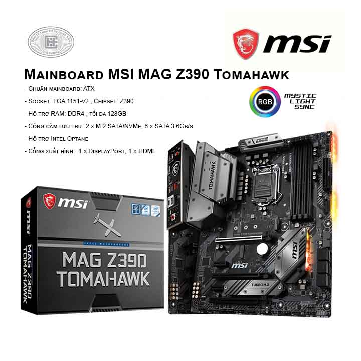 Mainboard MSI MAG Z390 Tomahawk