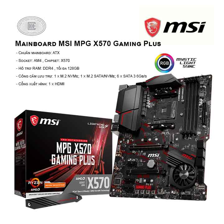 Mainboard MSI MPG X570 Gaming Plus - SOCKET AM4