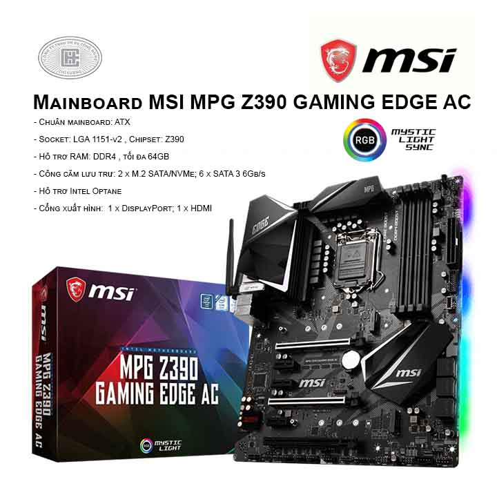 Mainboard MSI MPG Z390 GAMING EDGE AC