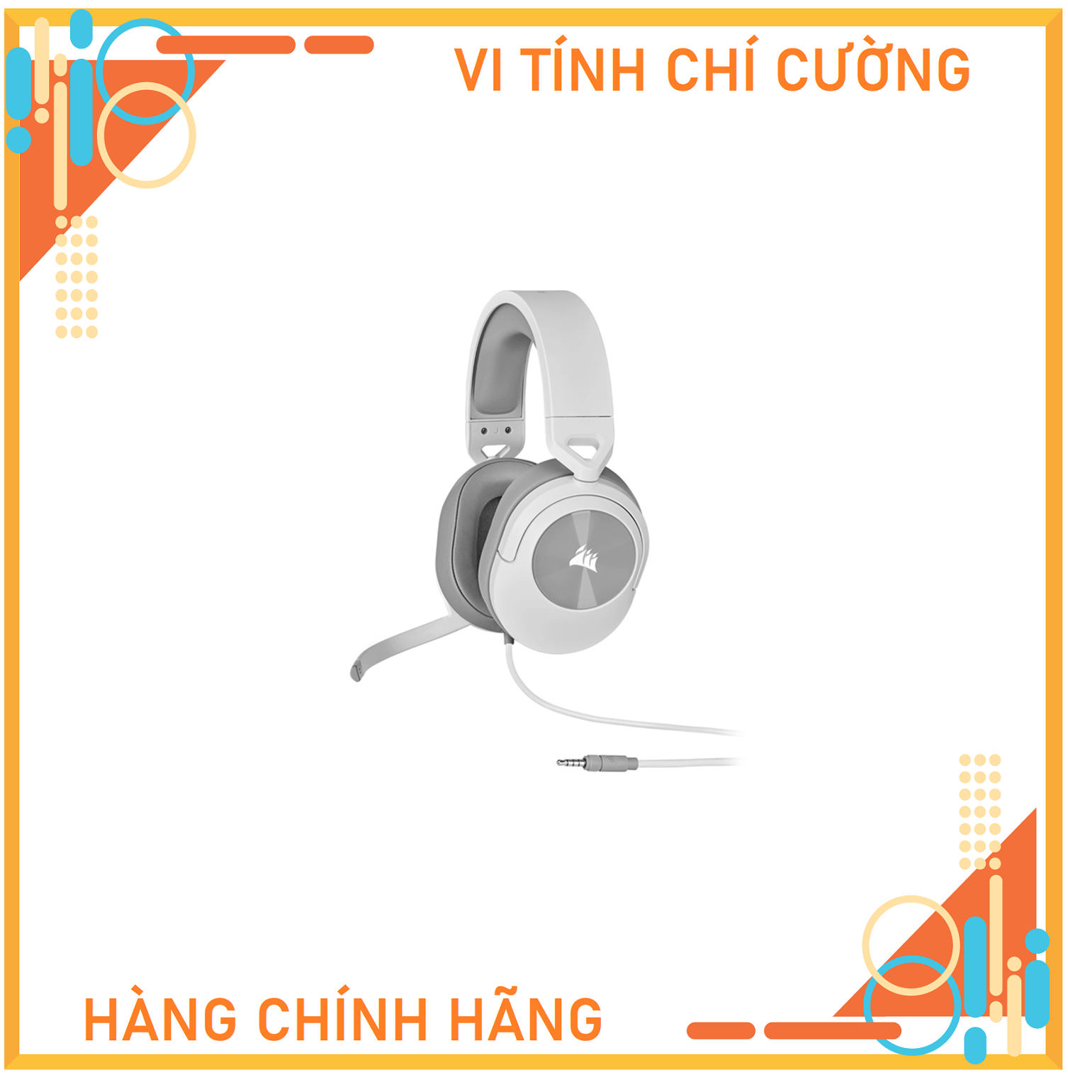 TAI NGHE CORSAIR HS55 STEREO WHITE CA-9011261-AP