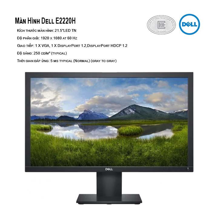 Màn hình Dell E2220H (1920x1080, TN, 60Hz, 8ms) 