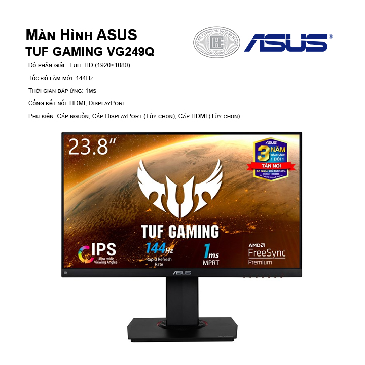 Màn hình Asus TUF GAMING VG249Q FHD 144Hz