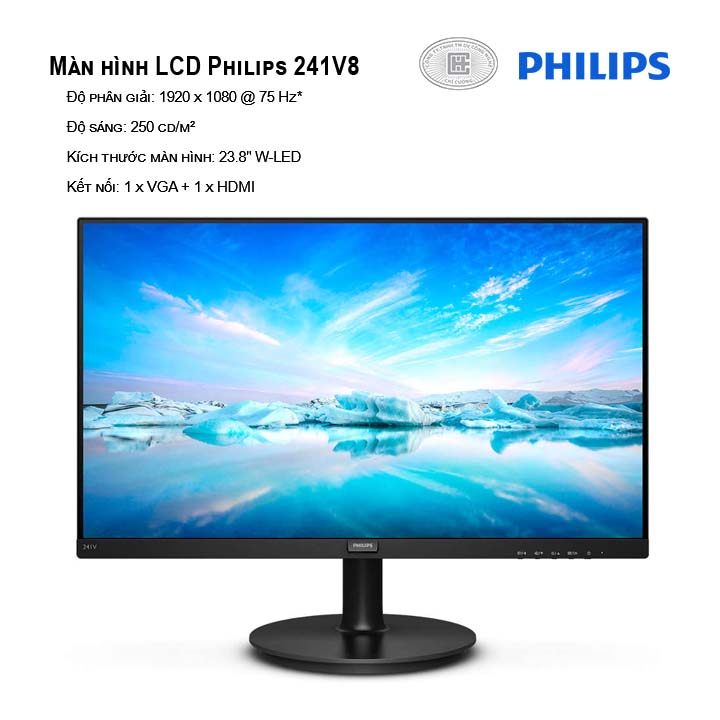 Màn hình Philips 241V8 Full HD ips