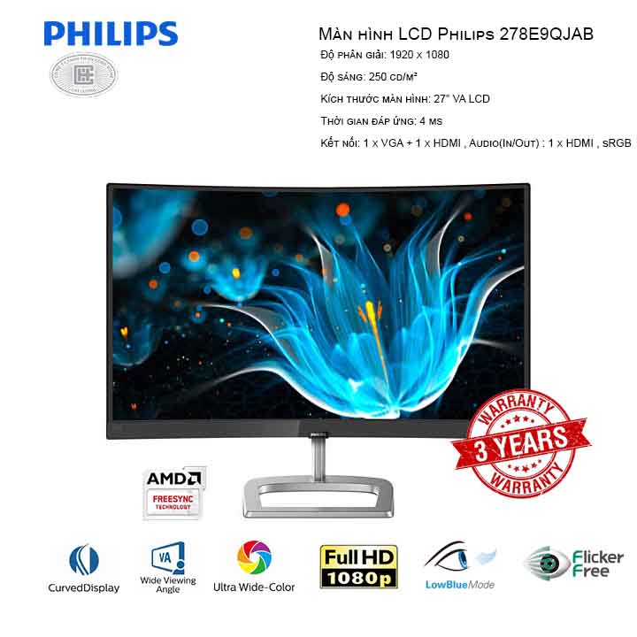 Màn hình LCD Philips 278E9QJAB