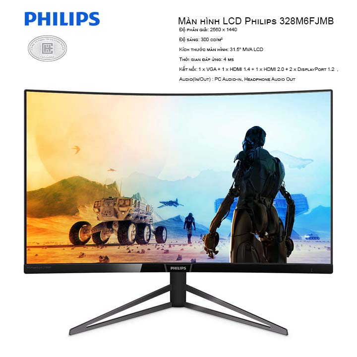 Màn hình LCD Philips 328M6FJMB 32