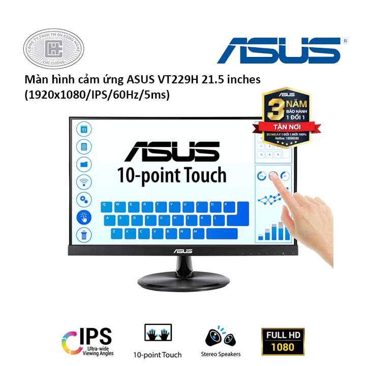 Màn hình cảm ứng Asus 21.5 inch VT229H(1920x1080/IPS/5ms)
