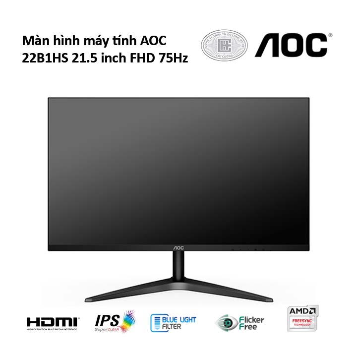 Màn hình AOC 22B1HS 21.5 inch FHD 75Hz