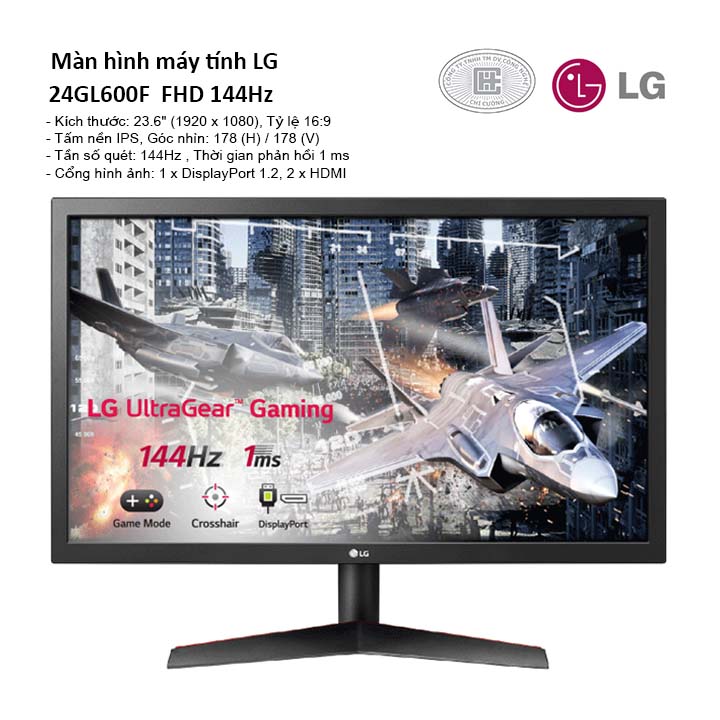 Màn hình LG 24GL600F-B 24 inch FHD 144Hz