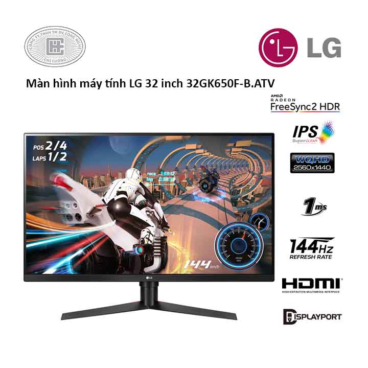 Màn hình LG 32GK650F-B.ATV (32 inch/ WQHD/ VA/ 144H/ 1ms)