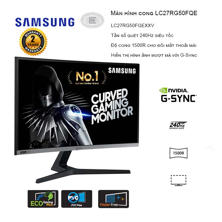 Màn hình Samsung LC27RG50FQEXXV 27 inch FullHD Cong 240Hz