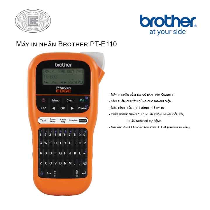 Máy in nhãn Brother PT-E110