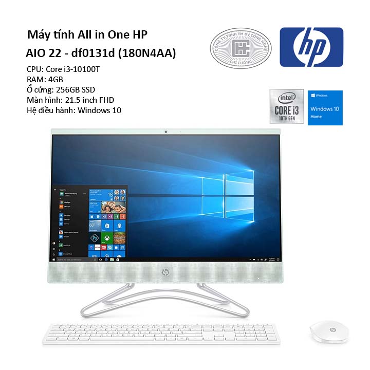 Máy tính All in One HP AIO 22 - df0131d (180N4AA)