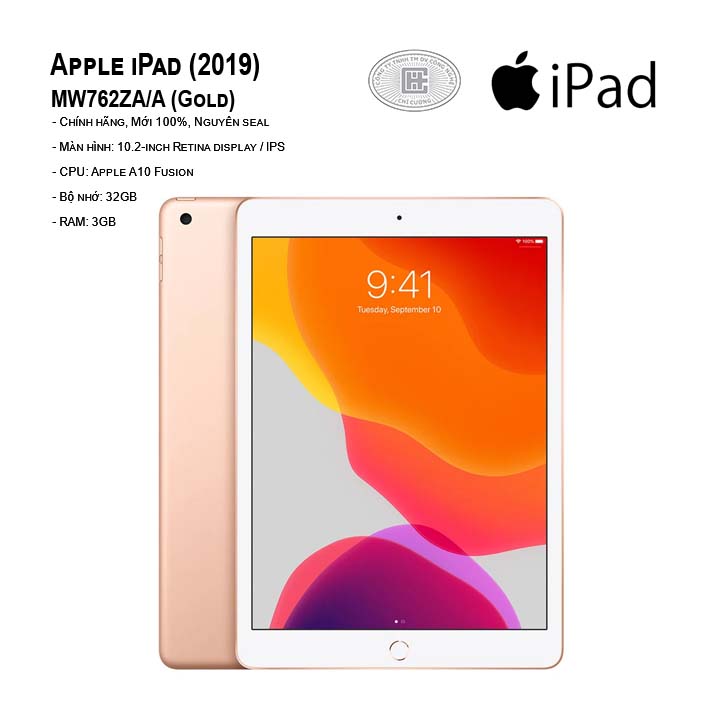 Máy tính bảng Apple iPad (2019) 10.2