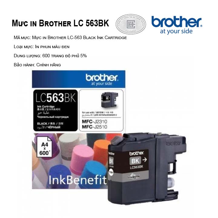 Mực in Brother LC-563BK màu đen