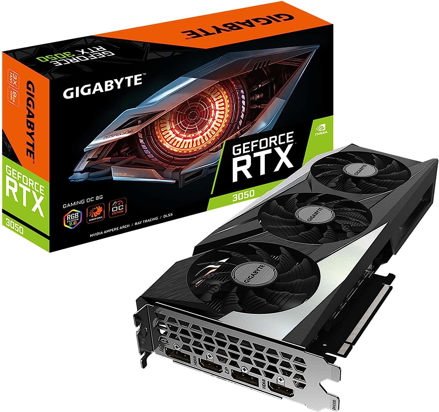 Card đồ họa Gigabyte GeForce RTX 3050 Gaming OC 8G