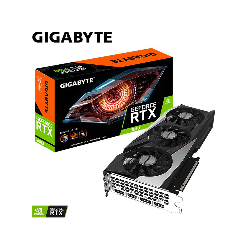 CARD MÀN HÌNH GIGABYTE RTX 3060 GAMING OC 12GD-V2