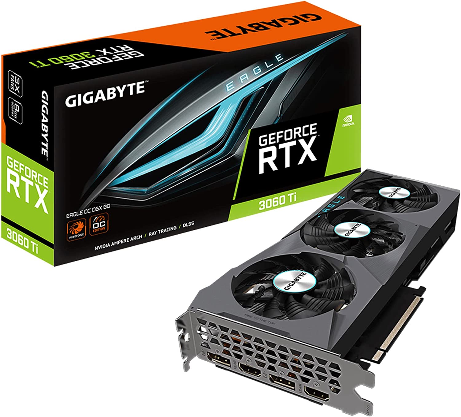 Card đồ họa Gigabyte GeForce RTX 3060 Ti Eagle OC D6X 8G