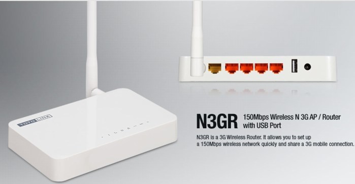 Bộ phát wifi TotoLink N3GR hỗ trợ USB 3G