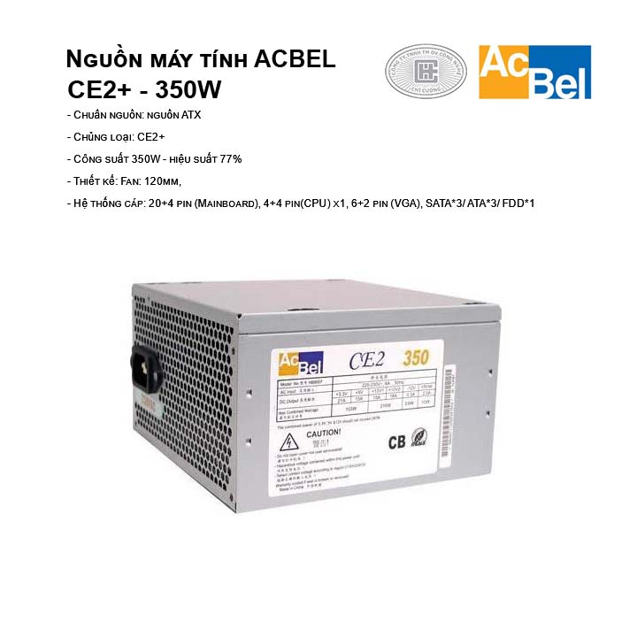 Nguồn máy tính AcBel CE2+ - 350W