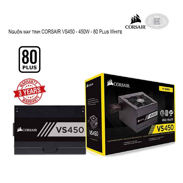 Nguồn máy tính CORSAIR VS450 - 450W - 80 Plus White CP-9020170-NA