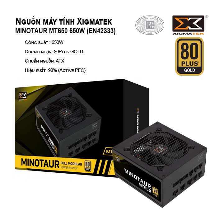 Nguồn máy tính XIGMATEK MINOTAUR MT650 EN42333