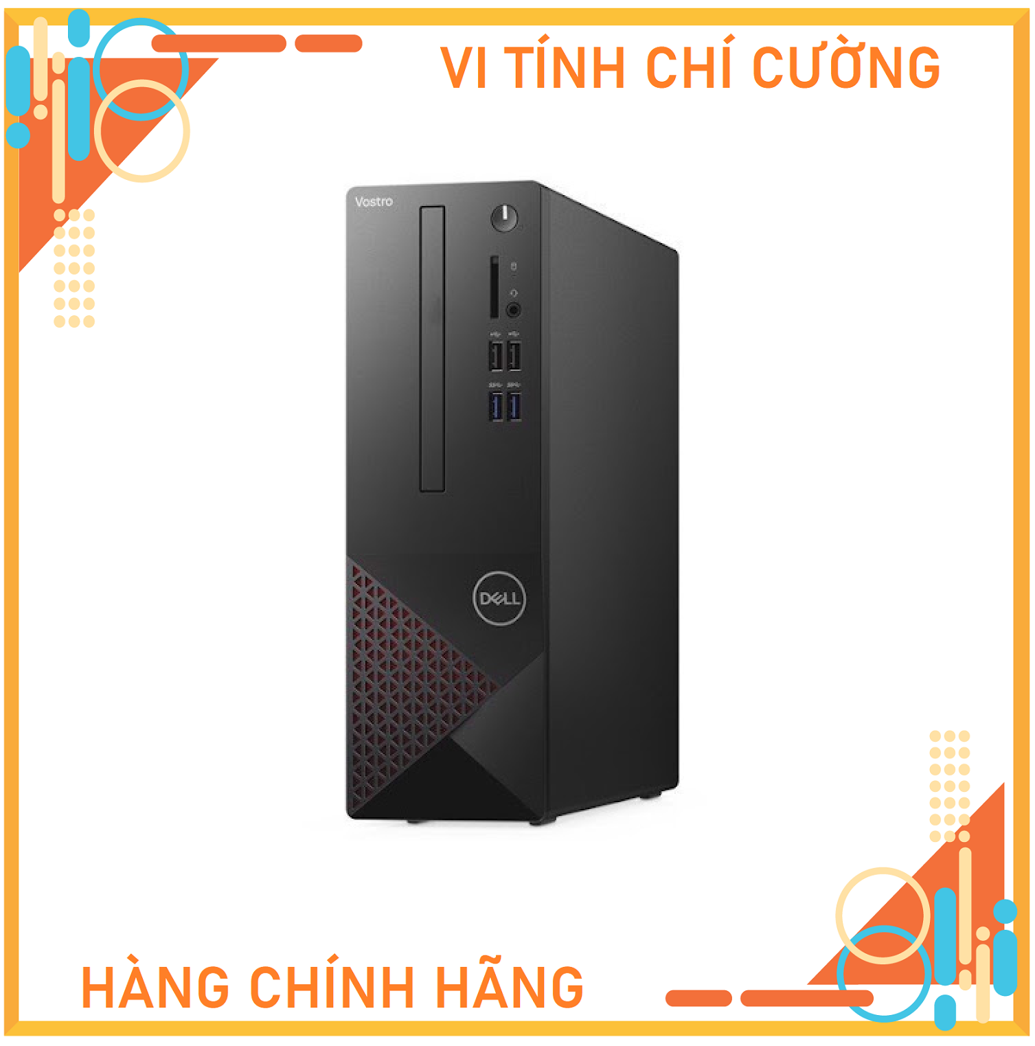 Máy tính để bản - PC Dell Vostro 3681 SFF (i3-10100/4GB RAM/1TB HDD/DVDRW/WL+BT/K+M/Win10) (STI36206W-4G-1T)