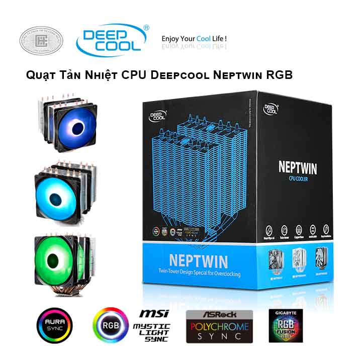 Tản nhiệt khí CPU DEEPCOOL Neptwin RGB