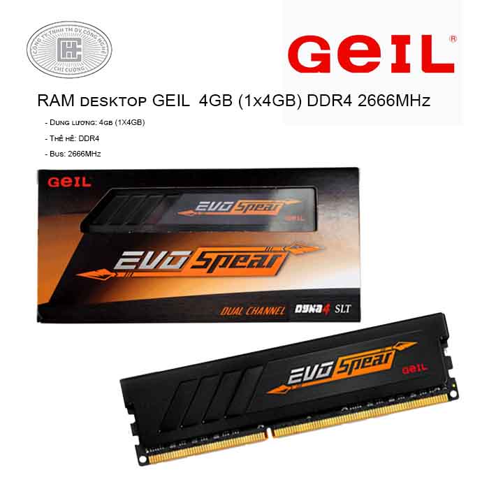 RAM PC GEIL EVO SPEAR 8G BUS 2666MHz