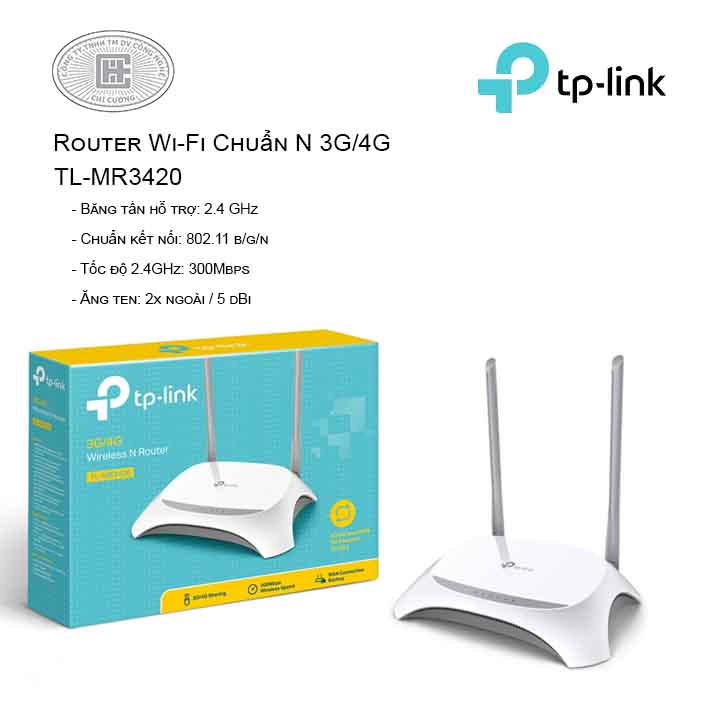 Router Wi-Fi Chuẩn N 3G/4G TL-MR3420