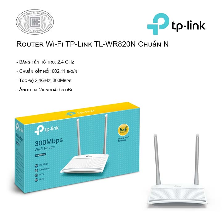 Router Wi-Fi TP-Link TL-WR820N Chuẩn N