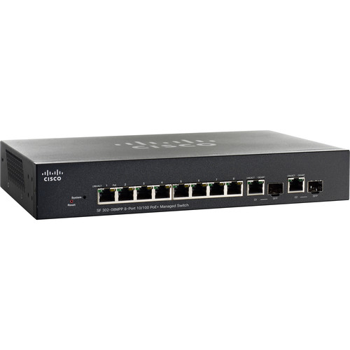 CISCO SF302-08MPP SWITCH PoE - 8 PORT