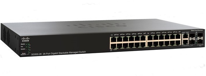 CISCO SG500-28-K9-G5 Gigabit MANAGED SWITCH L2/L3 - 24 PORT