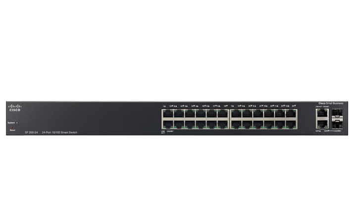 CISCO SLM224GT 10/100Mbps MANAGED SWITCH L2/L3 - 24 PORT