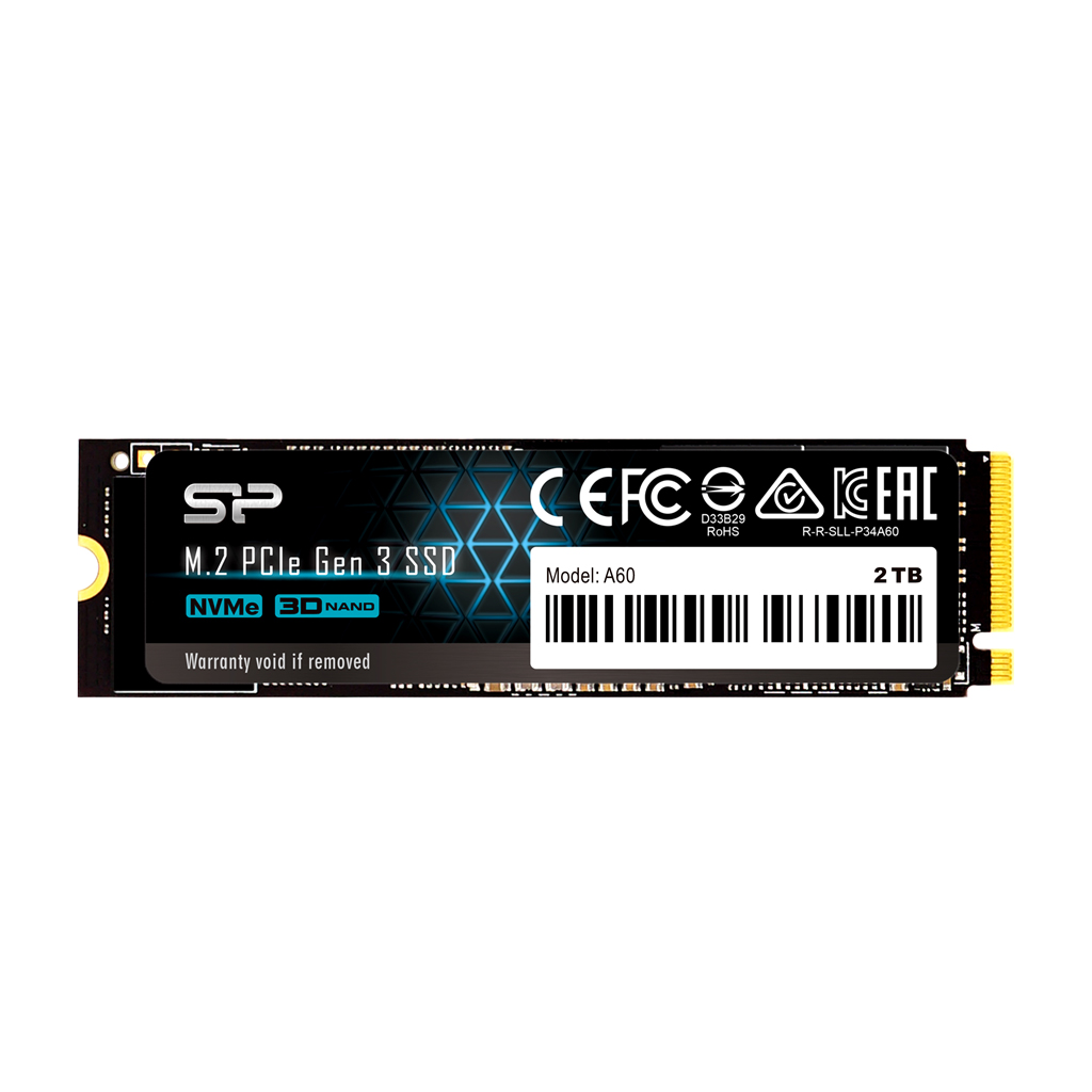 Ổ cứng Silicon Power 2TB NVMe M.2 PCIe Gen3x4 2280 SSD Solid State Drive (SP002TBP34A60M28)