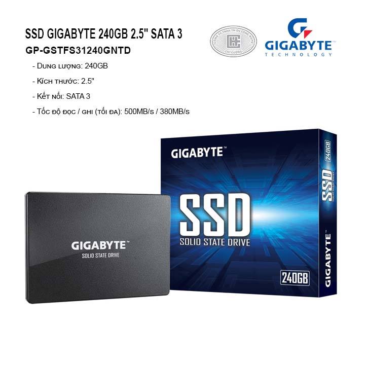 Ổ cứng SSD GIGABYTE 240GB 2.5