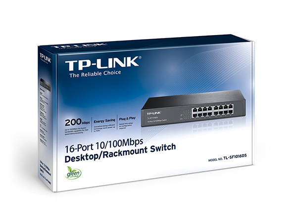 SWITCH TP LINK 16 port 10/100M - TL SF1016DS