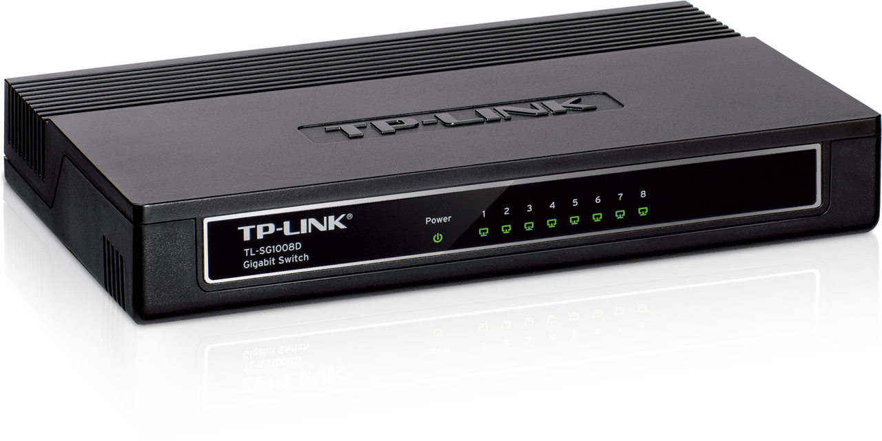 SWITCH TP-LINK -Unmanaged Pure-Gigabit Switch - TL-SG1008D