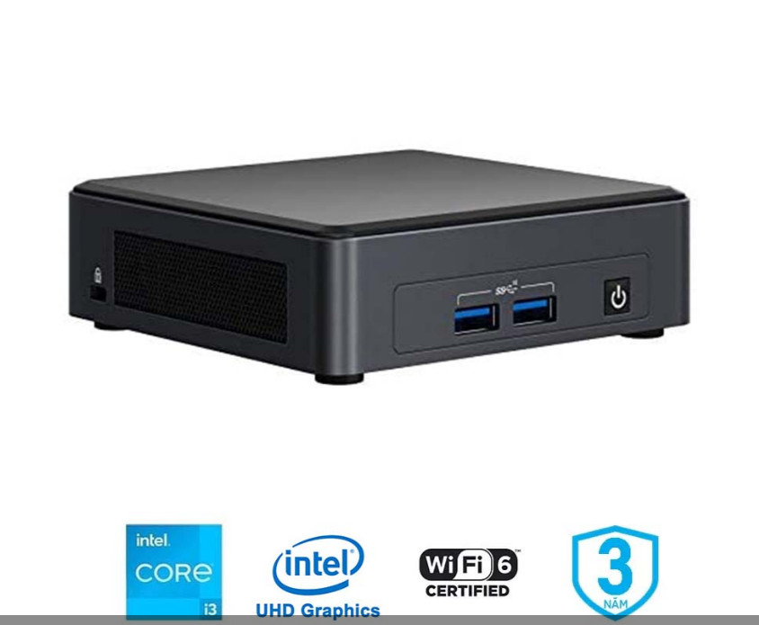 Máy tính Mini PC Intel NUC 11 Pro Tiger Canyon i3-1115G4 BNUC11TNKI30Z00