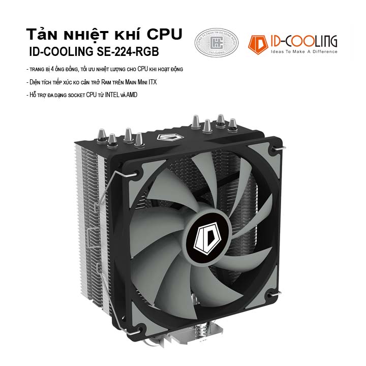 Tản nhiệt khí CPU ID-Cooling SE-224 XT Basic