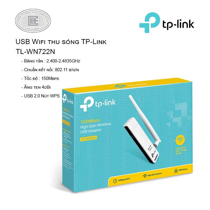 USB Wifi thu sóng TP-Link TL-WN722N