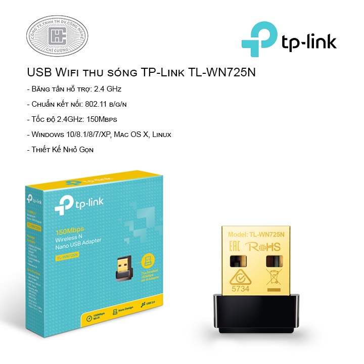 USB Wifi thu sóng TP-Link TL-WN725N