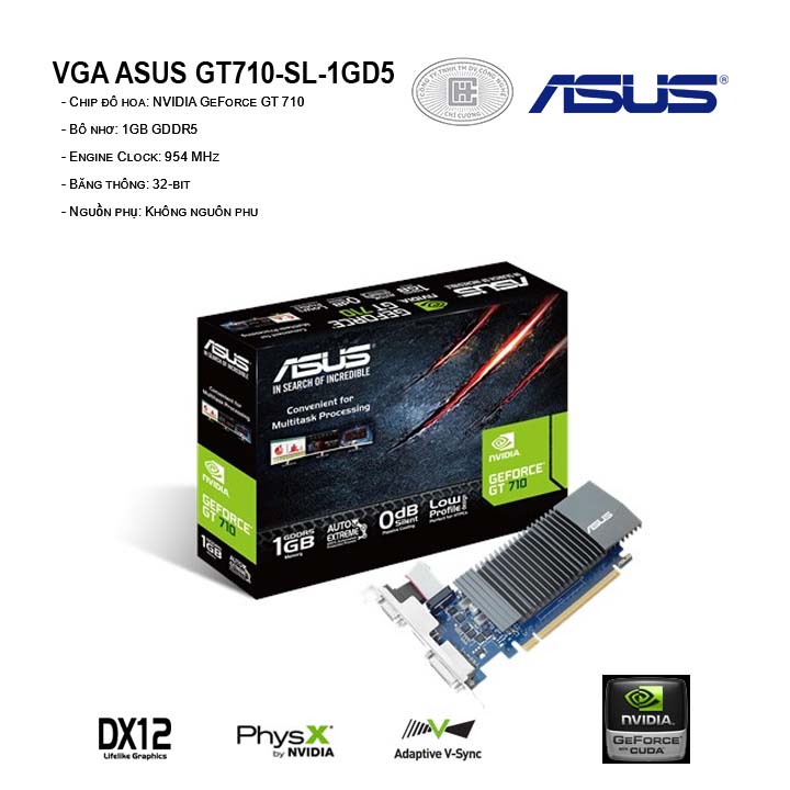 VGA ASUS GT710-SL-1GD5