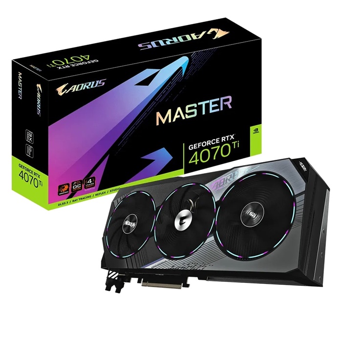 VGA Gigabyte RTX 4070 Ti Aorus Master 12GB (N407TAORUS M -12GD)