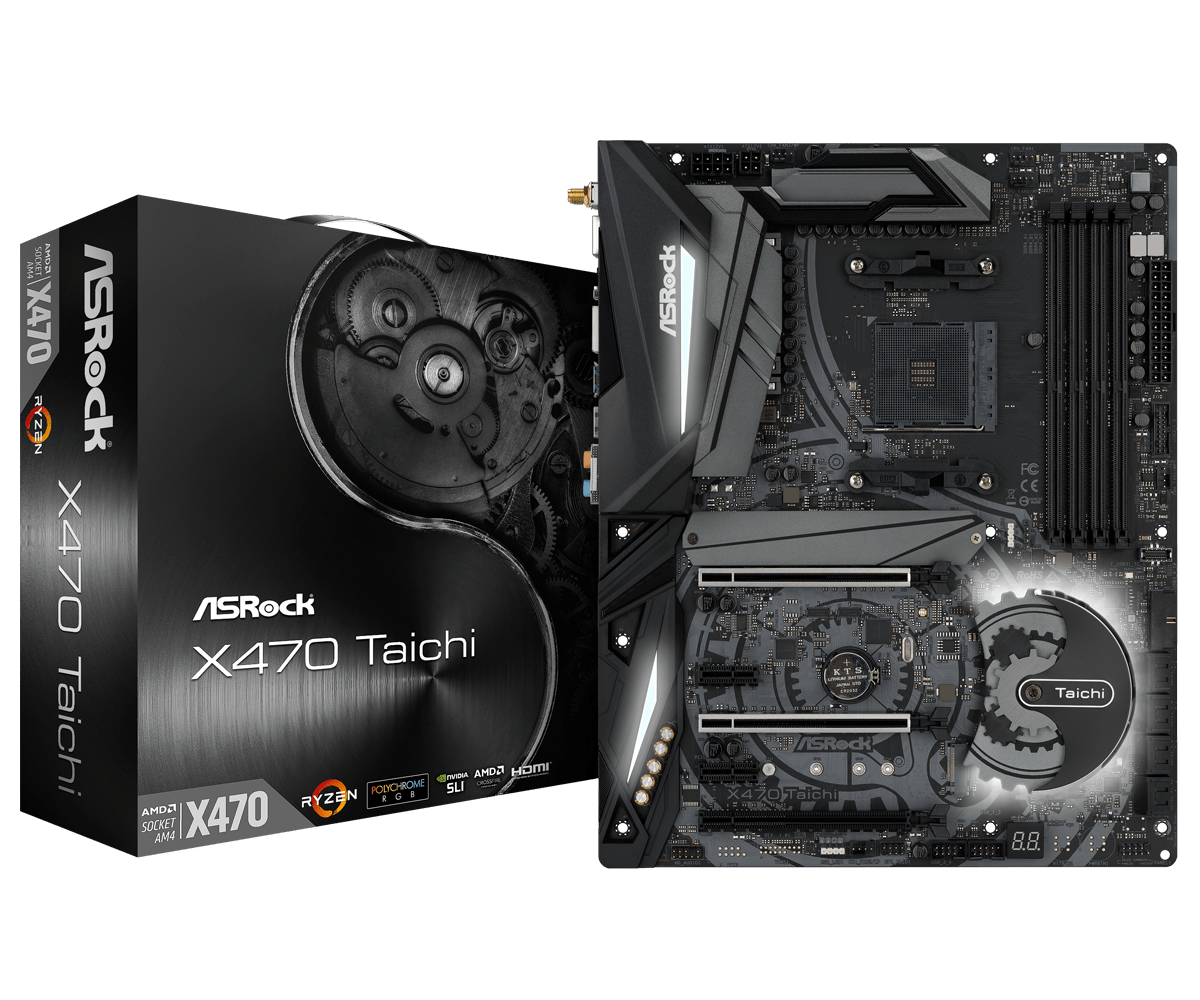 Main ASrock X470 Taichi AMD AM4 Socket Ryzen Series