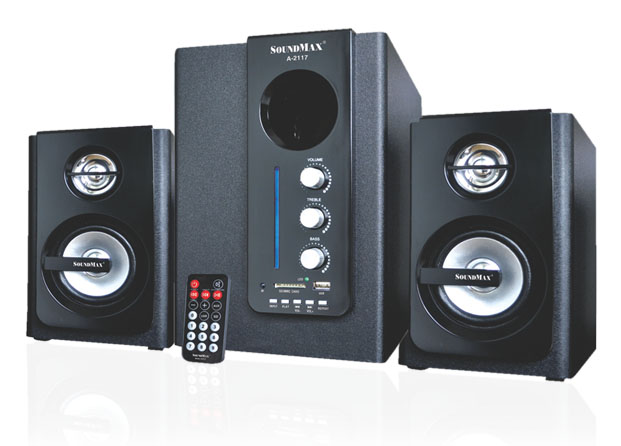 Loa Soundmax A 2117/2.1 kênh, USB, Thẻ nhớ, Remote